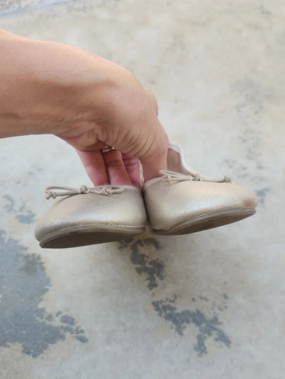 Cat And Jack Gold Ballet Flats Size 2